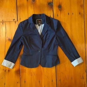Vintage Y2K Navy Cropped Blazer F21